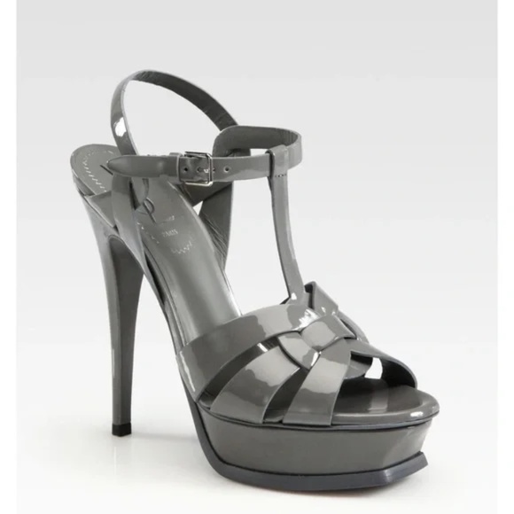YSL - SAINT LAURENT Women's Tribute Platform Sandals - Picture 1 of 12